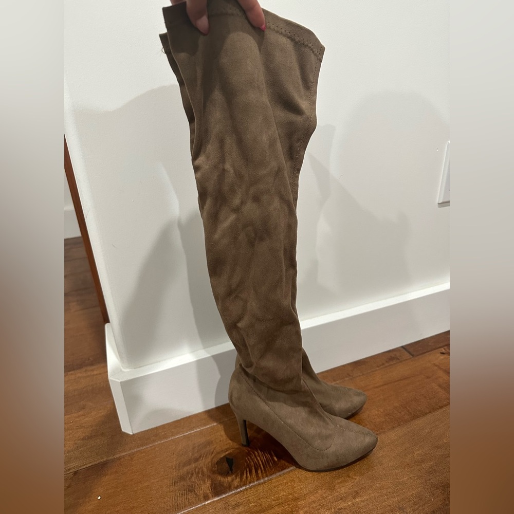 Suede Over The Knee Boots